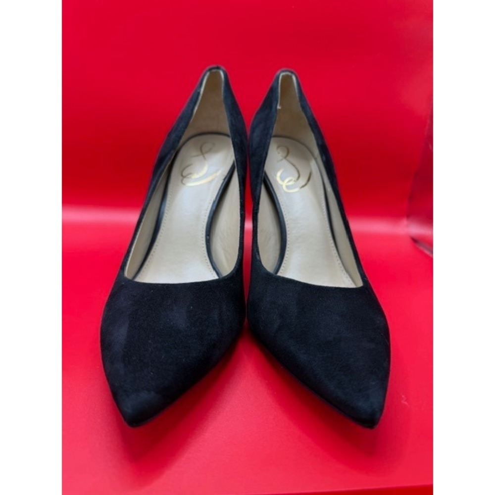 NWOB Sam Edelman Black Suede Hazel Pointed Toe Stiletto Pumps • Sz 6.5 - Picture 9 of 9